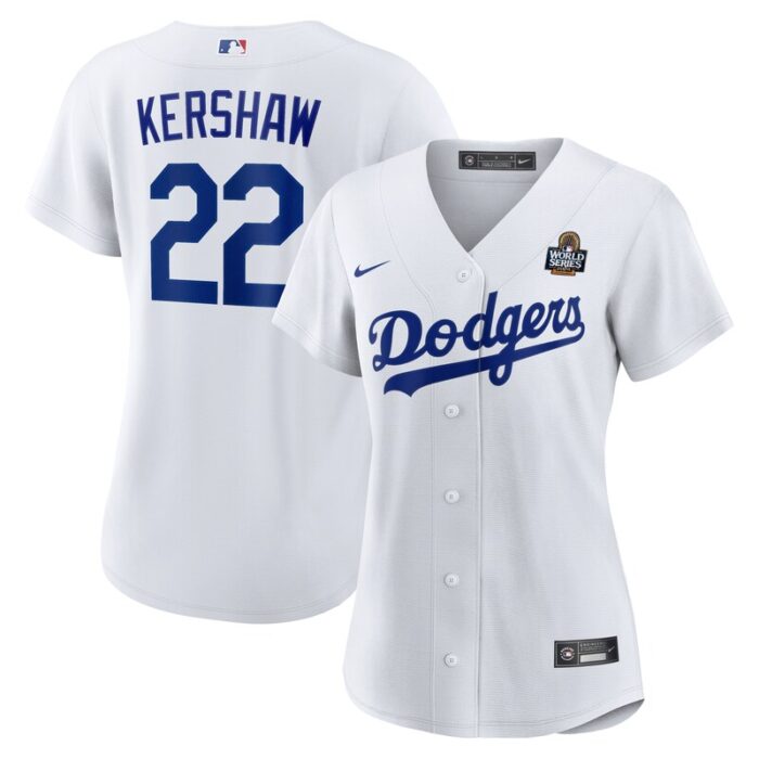 Clayton Kershaw Los Angeles Dodgers Women's 2024 World Series Home Replica Jersey - White