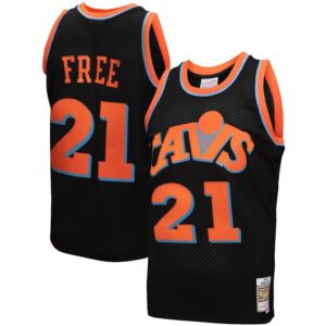 Cleveland Cavaliers 1984-85 Hardwood Classics World B. Free Reload 3.0 Swingman Jersey - Black