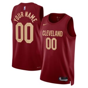 Cleveland Cavaliers Unisex Swingman Custom Jersey Burgundy - Icon Edition