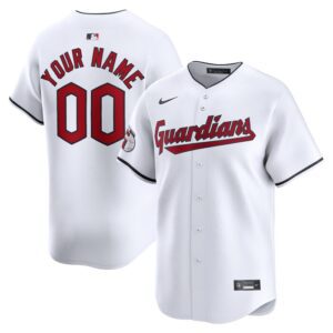 Cleveland Guardians Home Limited Custom Jersey - White