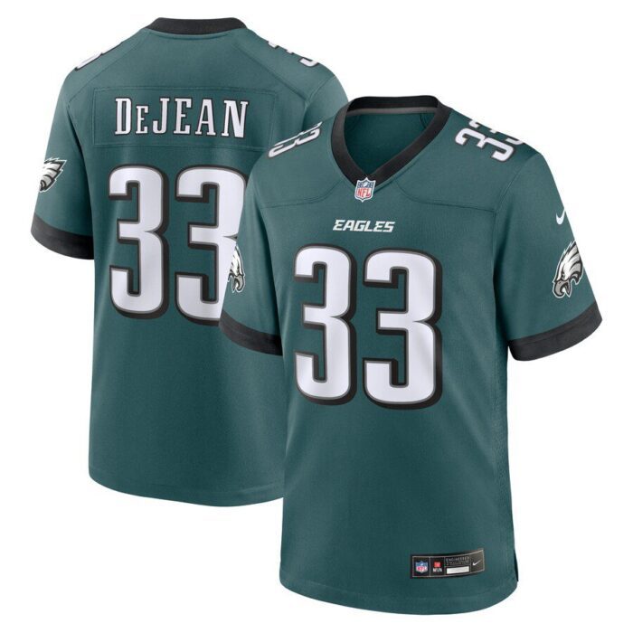 Cooper DeJean Philadelphia Eagles 2024 NFL Draft Game Jersey - Green