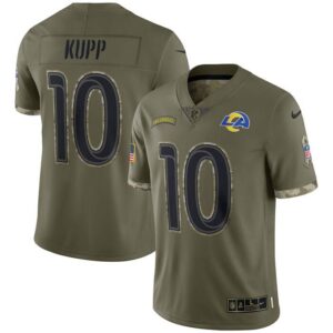 Cooper Kupp Los Angeles Rams 2022 Salute To Service Limited Jersey - Olive