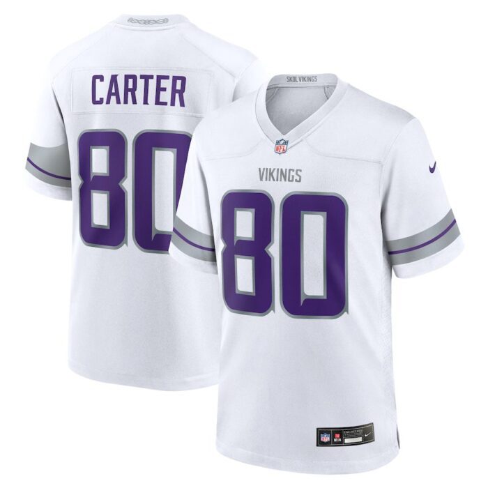 Cris Carter Minnesota Vikings Alternate Retired Player Game Jersey - White