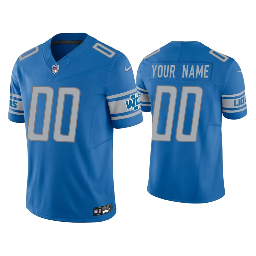 Custom Detroit Lions Blue Vapor F.U.S.E. Limited Jersey