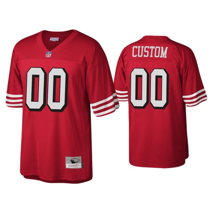 Custom San Francisco 49Ers Scarlet 1994 Throwback Legacy Replica Jersey