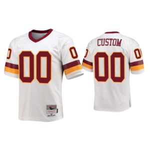 Custom Washington Commanders White 1987 Throwback Legacy Replica Jersey