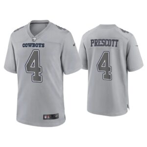 Dak Prescott Dallas Cowboys Gray Atmosphere Fashion Game Jersey