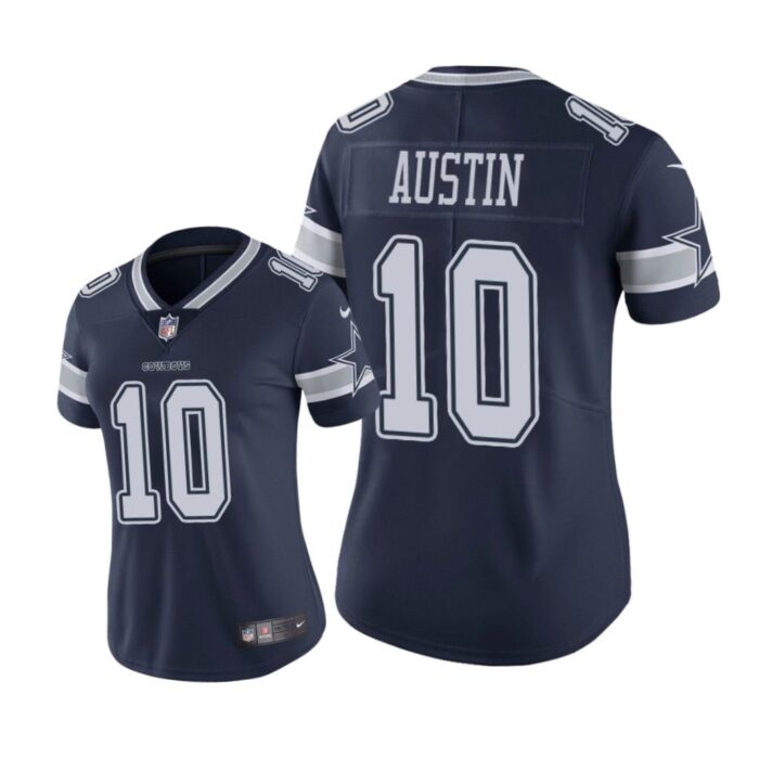 Dallas Cowboys #10 Navy Tavon Austin Game Jersey - Women