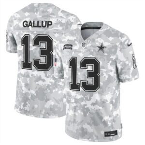 Dallas Cowboys #13 Michael Gallup Arctic Camo 2024 F.U.S.E. Salute to Service Limited Football Stitched Jersey