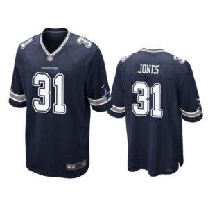 Dallas Cowboys #31 Navy Men Byron Jones Game Jersey