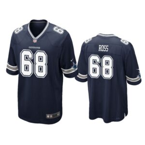 Dallas Cowboys #68 Navy Daniel Ross Game Jersey - Youth