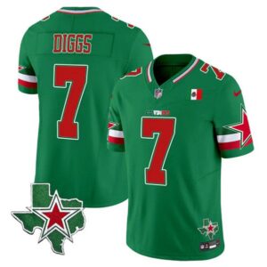 Dallas Cowboys #7 Trevon Diggs Green 2024 F.U.S.E. Mexico Vapor Untouchable Limited Stitched Jersey