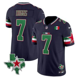 Dallas Cowboys #7 Trevon Diggs Navy 2024 F.U.S.E. Mexico Vapor Untouchable Limited Stitched Jersey