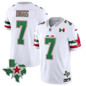 Dallas Cowboys #7 Trevon Diggs White 2024 F.U.S.E. Mexico Vapor Untouchable Limited Stitched Jersey