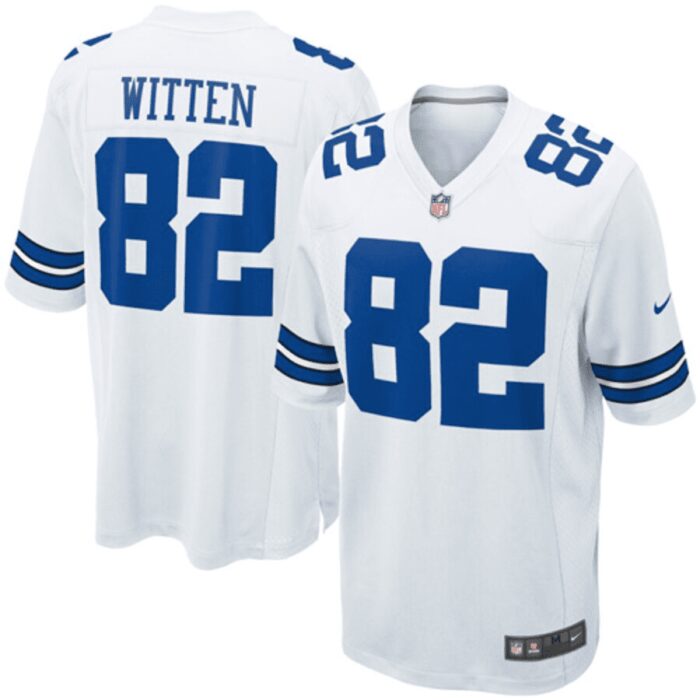 Dallas Cowboys #82 Jason Witten White Game Stitched Jersey