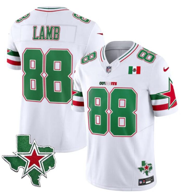 Dallas Cowboys #88 CeeDee Lamb White 2024 F.U.S.E. Mexico Vapor Untouchable Limited Stitched Jersey