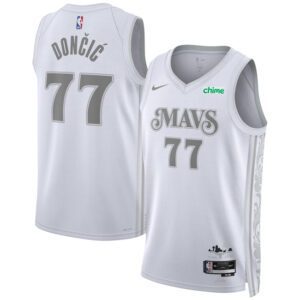 Dallas Mavericks #77 Luka Doncic  White 2024/25 City Edition Stitched Basketball Jersey