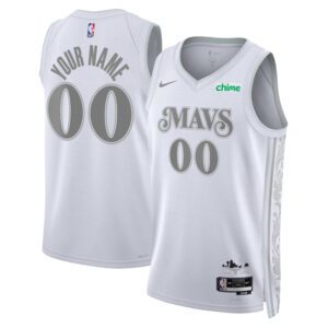 Dallas Mavericks Active Player Custom White 2024/25 City Edition Stitched Basketball Jersey