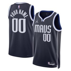 Dallas Mavericks Unisex 2022/23 Swingman Custom Jersey - Statement Edition - Navy