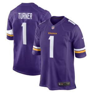 Dallas Turner Minnesota Vikings 2024 NFL Draft First Round Pick Player Game Jersey - Purple