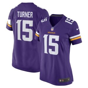 Dallas Turner Minnesota Vikings Women's Game Jersey - Purple