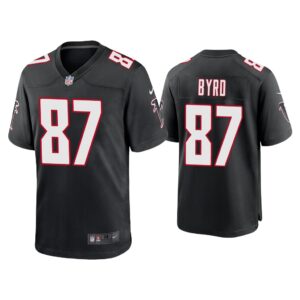 Damiere Byrd Atlanta Falcons Black Throwback Game Jersey