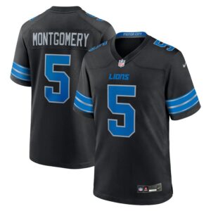 David Montgomery Detroit Lions 2nd Alternate Game Jersey - Black