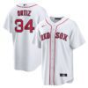 David Ortiz Boston Red Sox Home Replica Player Jersey - White