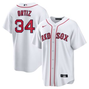 David Ortiz Boston Red Sox Home Replica Player Jersey - White