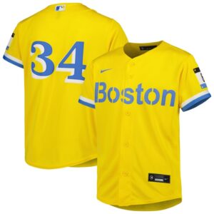 David Ortiz Boston Red Sox Youth City Connect Replica Player Jersey - Gold