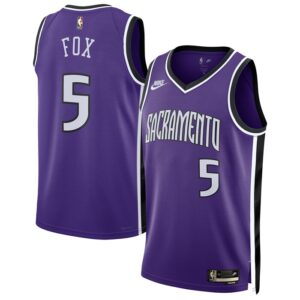 De'Aaron Fox Sacramento Kings Unisex 2024/25 Swingman Jersey - Purple - Classic Edition