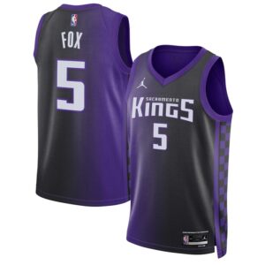 De'Aaron Fox Sacramento Kings Unisex Swingman Jersey - Statement Edition - Purple