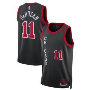 DeMar DeRozan Chicago Bulls Unisex 2023/24 Swingman Jersey - Black - City Edition