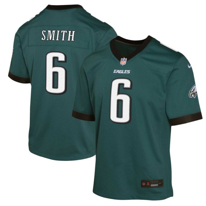 DeVonta Smith Philadelphia Eagles Youth Game Jersey - Midnight Green