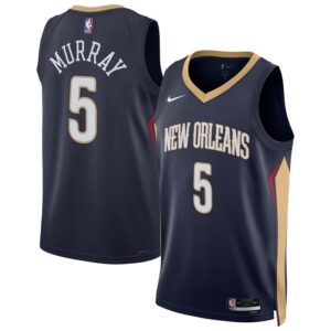 Dejounte Murray New Orleans Pelicans Unisex 2024 Offseason Addition Swingman Jersey - Navy