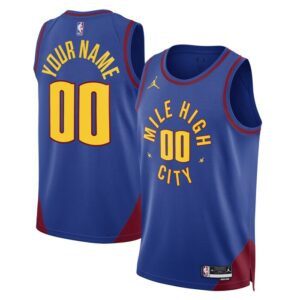 Denver Nuggets Unisex 2022/23 Swingman Custom Jersey - Statement Edition - Blue