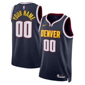 Denver Nuggets Unisex Swingman Custom Jersey Navy - Icon Edition