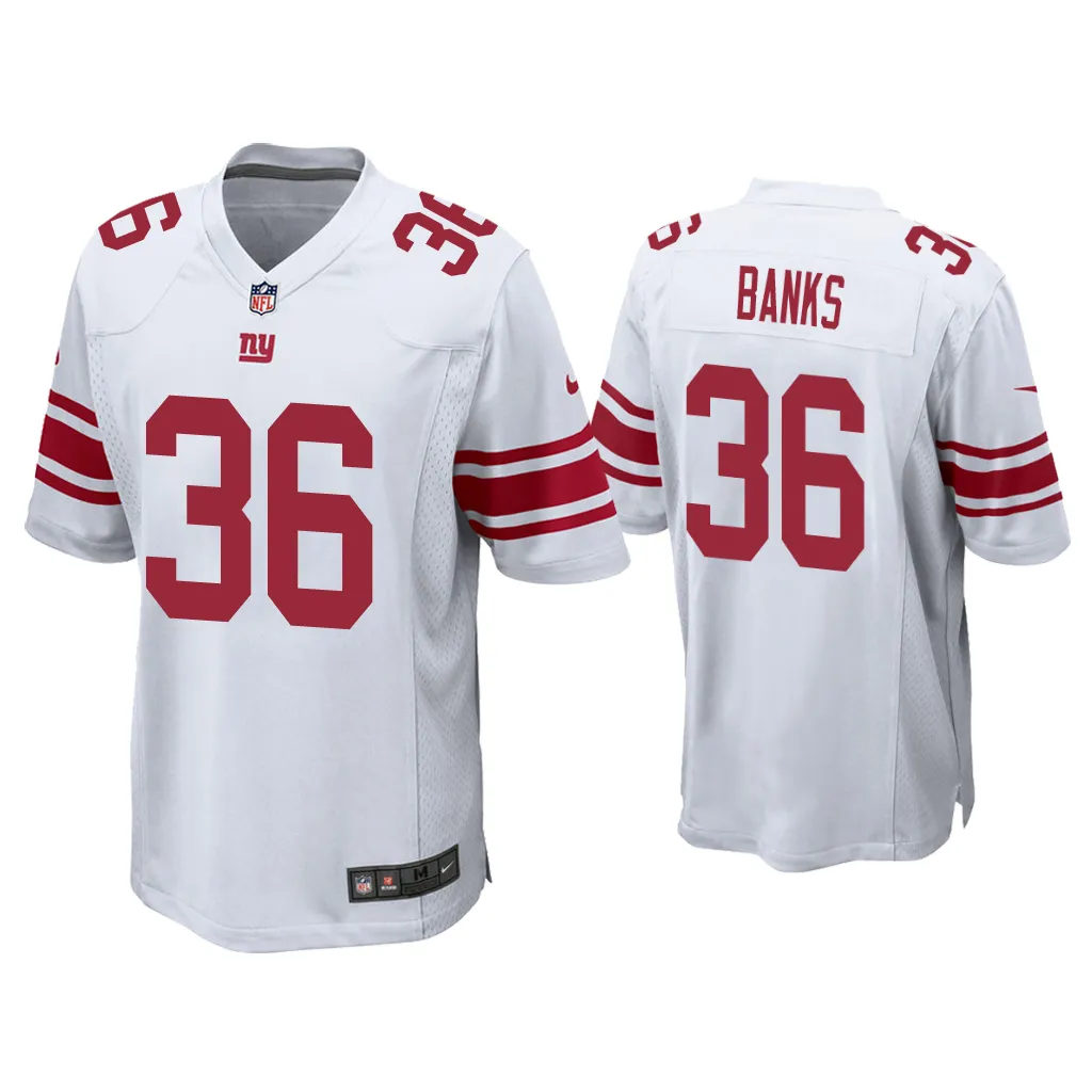 Deonte Banks New York Giants White 2023 NFL Draft Game Jersey