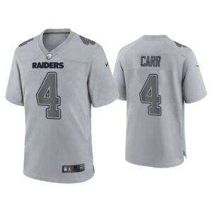 Derek Carr Las Vegas Raiders Gray Atmosphere Fashion Game Jersey