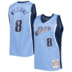 Deron Williams Utah Jazz 2001/02 Hardwood Classics Swingman Jersey - Blue