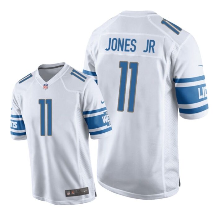 Detroit Lions #11 White Men Marvin Jones Jr. Game Jersey