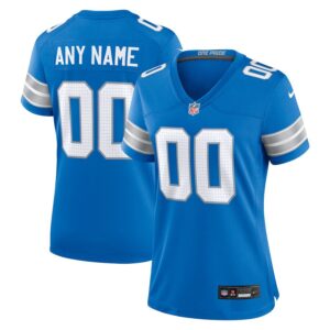 Detroit Lions Women's Custom Game Jersey - Blue