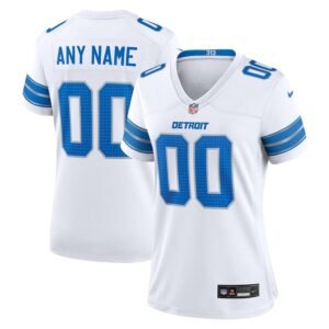 Detroit Lions Women's Custom Game Jersey - White