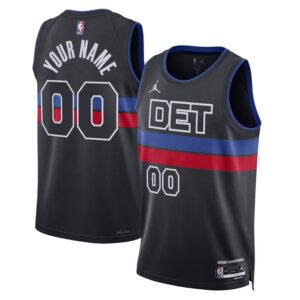 Detroit Pistons Unisex 2022/23 Swingman Custom Jersey - Statement Edition - Blue