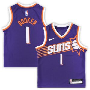 Devin Booker Phoenix Suns Preschool Swingman Player Jersey - Icon Edition - Purple