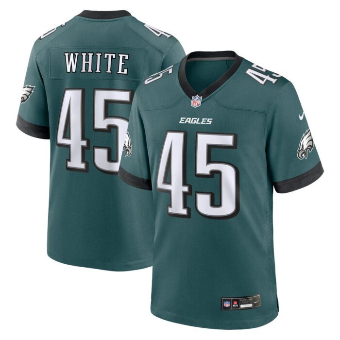 Devin White Philadelphia Eagles Game Jersey - Midnight Green