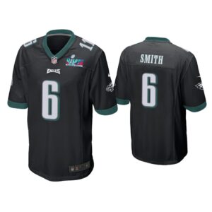 Devonta Smith Philadelphia Eagles Super Bowl LVII Black Game Jersey