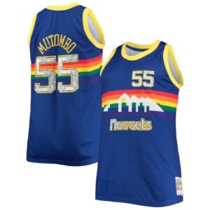 Dikembe Mutombo Denver Nuggets Big & Tall 1991/92 NBA 75th Anniversary Diamond Swingman Jersey - Blue