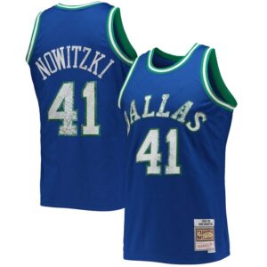 Dirk Nowitzki Dallas Mavericks 1998/99 Hardwood Classics NBA 75th Anniversary Diamond Swingman Jersey - Blue