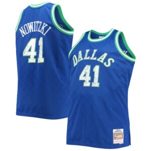 Dirk Nowitzki Dallas Mavericks Big & Tall 1998/99 NBA 75th Anniversary Diamond Swingman Jersey - Blue